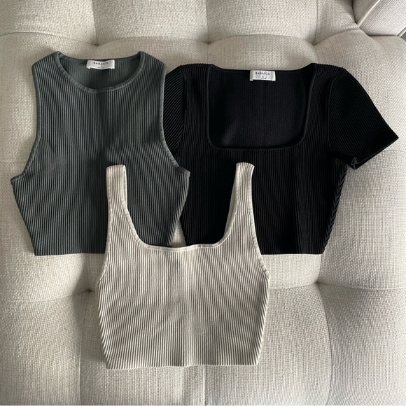 Babaton Tops - Aritzia Babaton Sculpt Knit Top Bundle